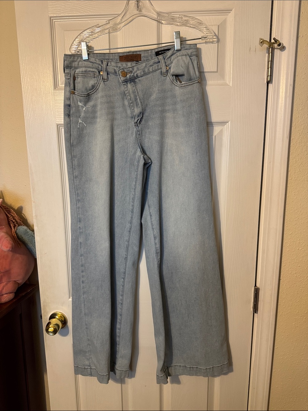 Judy Blue Pale Blue Wide Leg Jeans